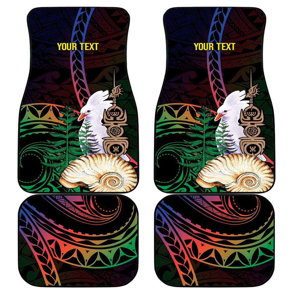 New Caledonia Kanaky Personalized Car Mats Kagu Bird Emblem - Polynesian Pride