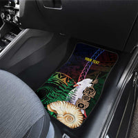 New Caledonia Kanaky Personalized Car Mats Kagu Bird Emblem - Polynesian Pride