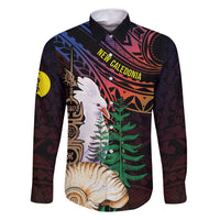 New Caledonia Kanaky Personalized Family Matching Summer Maxi Dress and Hawaiian Shirt Kagu Bird Emblem - Polynesian Pride