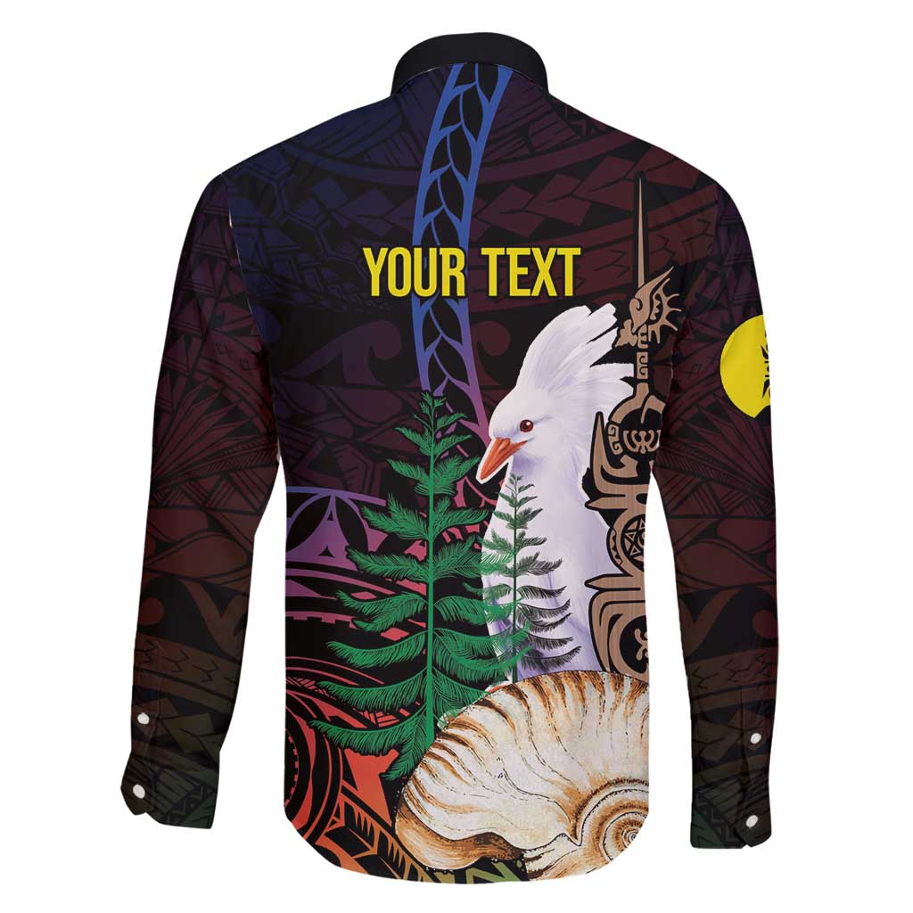 New Caledonia Kanaky Personalized Family Matching Summer Maxi Dress and Hawaiian Shirt Kagu Bird Emblem - Polynesian Pride