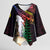 New Caledonia Kanaky Personalized Kimono Sleeve Blouse Kagu Bird Emblem - Polynesian Pride