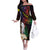 New Caledonia Kanaky Personalized Off The Shoulder Long Sleeve Dress Kagu Bird Emblem - Polynesian Pride