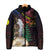 New Caledonia Kanaky Personalized Padded Jacket Kagu Bird Emblem - Polynesian Pride