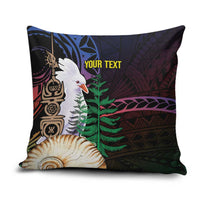 New Caledonia Kanaky Personalized Pillow Cover Kagu Bird Emblem - Polynesian Pride