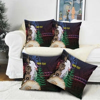 New Caledonia Kanaky Personalized Pillow Cover Kagu Bird Emblem - Polynesian Pride