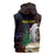 New Caledonia Kanaky Personalized Sleeveless Hoodie Kagu Bird Emblem - Polynesian Pride