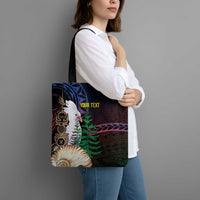 New Caledonia Kanaky Personalized Tote Bag Kagu Bird Emblem - Polynesian Pride