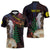 New Caledonia Kanaky Personalized Zipper Polo Shirt Kagu Bird Emblem - Polynesian Pride