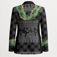 Hawai'i Paniolo Maile Twisted Lei Blazer Obsidian Black LT7 - Polynesian Pride