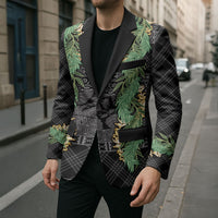 Hawai'i Paniolo Maile Twisted Lei Blazer Obsidian Black LT7 - Polynesian Pride