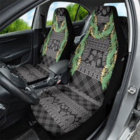 Hawai'i Paniolo Maile Twisted Lei Car Seat Cover Obsidian Black LT7 - Polynesian Pride