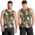 New Zealand Christmas Men Tank Top Romantic Tui Birds on Pohutukawa - Ivory - Polynesian Pride