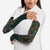 New Zealand Christmas Arm Sleeves Romantic Tui Birds on Pohutukawa - Cobalt - Polynesian Pride
