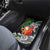 Polynesian Car Mats Tropical Santa - Plumeria Black Vintage