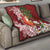 Polynesian Quilt Tropical Santa - Plumeria Red Vintage