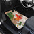 Polynesian Car Mats Tropical Santa - Plumeria Beige Vintage