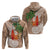 Polynesian Hoodie Tropical Santa - Plumeria Beige Vintage