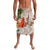 Polynesian Lavalava Tropical Santa - Plumeria Beige Vintage