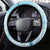 Polynesian Steering Wheel Cover Tropical Santa - Plumeria Turquoise Vintage