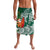 Polynesian Lavalava Tropical Santa - Plumeria Green Vintage