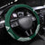 Polynesian Steering Wheel Cover Tropical Santa - Plumeria Green Vintage