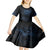 New Zealand Matariki Kid Short Sleeve Dress Cosmic Style LT7 - Polynesian Pride