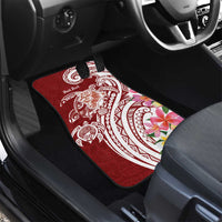 Aloha Hawaii Island Personalized Car Mats Crimson Dreamy Turtle