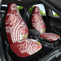 Aloha Hawaii Island Personalized Car Seat Cover Crimson Dreamy Turtle