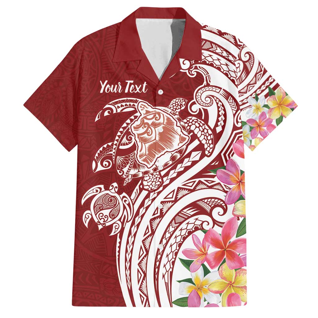 Aloha Hawaii Island Personalized Family Matching Summer Maxi Dress and Hawaiian Shirt Crimson Dreamy Turtle