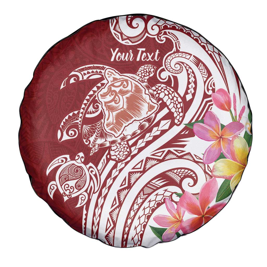 Aloha Hawaii Island Personalized Spare Tire Cover Crimson Dreamy Turtle