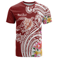 Aloha Hawaii Island Personalized T Shirt Crimson Dreamy Turtle