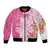 Aloha Maui Island Personalized Bomber Jacket Rose Dreamy Turtle