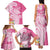 Aloha Maui Island Personalized Family Matching Tank Maxi Dress and Hawaiian Shirt Rose Dreamy Turtle