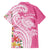 Aloha Maui Island Personalized Family Matching Tank Maxi Dress and Hawaiian Shirt Rose Dreamy Turtle