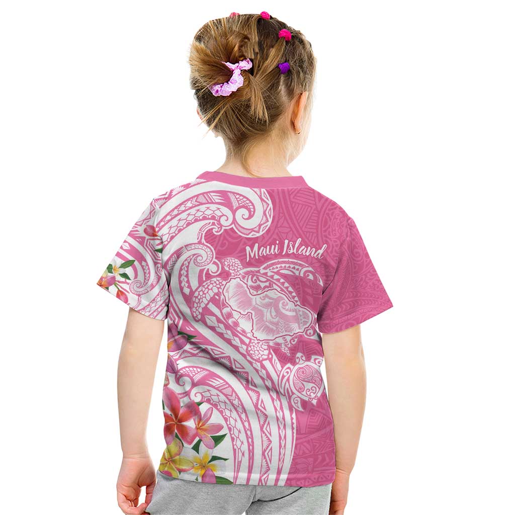 Aloha Maui Island Personalized Kid T Shirt Rose Dreamy Turtle