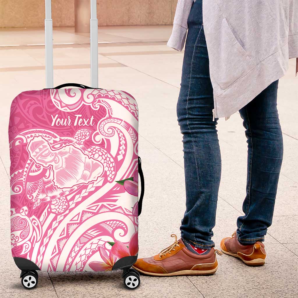 Aloha Maui Island Personalized Luggage Cover Rose Dreamy Turtle