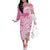 Aloha Maui Island Personalized Off The Shoulder Long Sleeve Dress Rose Dreamy Turtle