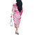 Aloha Maui Island Personalized Off The Shoulder Long Sleeve Dress Rose Dreamy Turtle