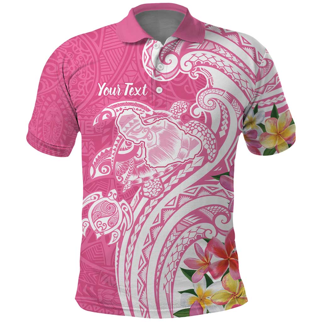 Aloha Maui Island Personalized Polo Shirt Rose Dreamy Turtle