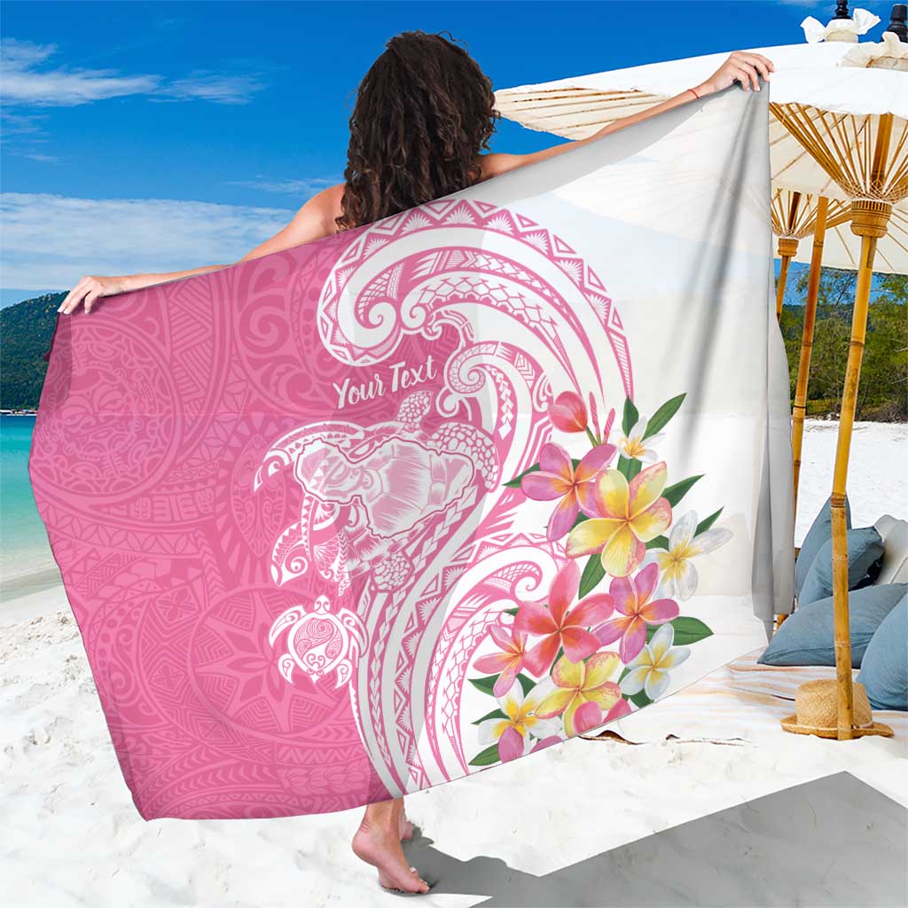 Aloha Maui Island Personalized Sarong Rose Dreamy Turtle