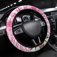 Aloha Maui Island Personalized Steering Wheel Cover Rose Dreamy Turtle