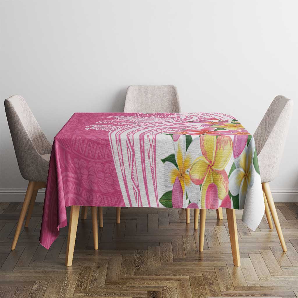 Aloha Maui Island Personalized Tablecloth Rose Dreamy Turtle