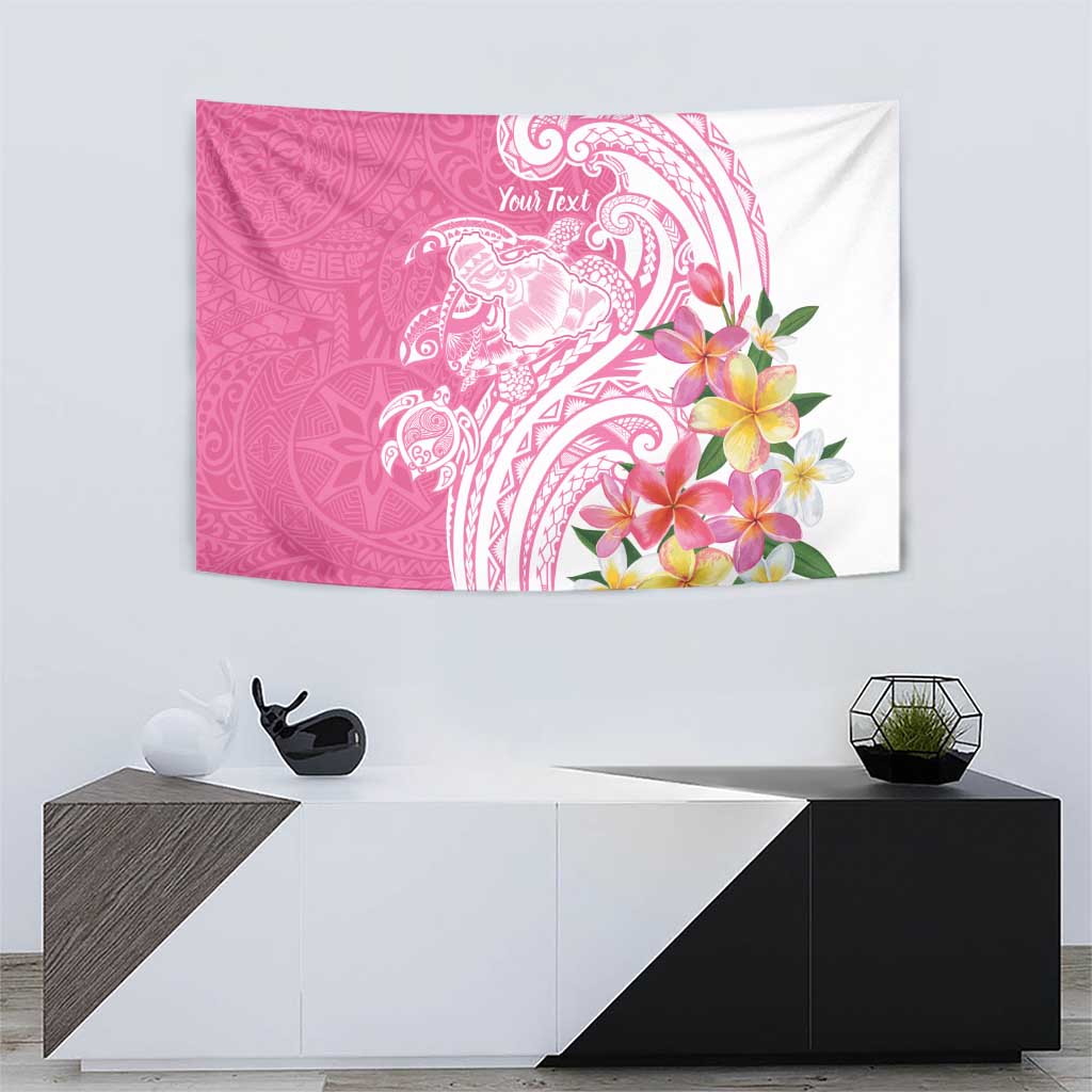 Aloha Maui Island Personalized Tapestry Rose Dreamy Turtle