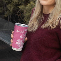 Aloha Maui Island Personalized Tumbler Cup Rose Dreamy Turtle