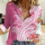 Aloha Maui Island Personalized Women Casual Shirt Rose Dreamy Turtle
