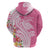 Aloha Maui Island Personalized Zip Hoodie Rose Dreamy Turtle
