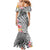 Aloha Kahoolawe Island Personalized Family Matching Mermaid Dress and Hawaiian Shirt Ashen Dreamy Turtle