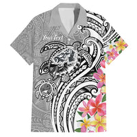 Aloha Kahoolawe Island Personalized Family Matching Puletasi and Hawaiian Shirt Ashen Dreamy Turtle