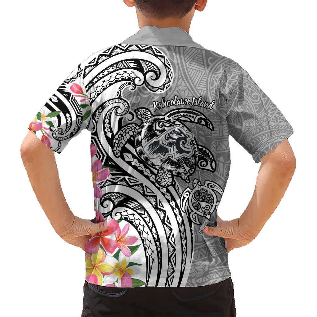 Aloha Kahoolawe Island Personalized Family Matching Short Sleeve Bodycon Dress and Hawaiian Shirt Ashen Dreamy Turtle LT7 - Polynesian Pride