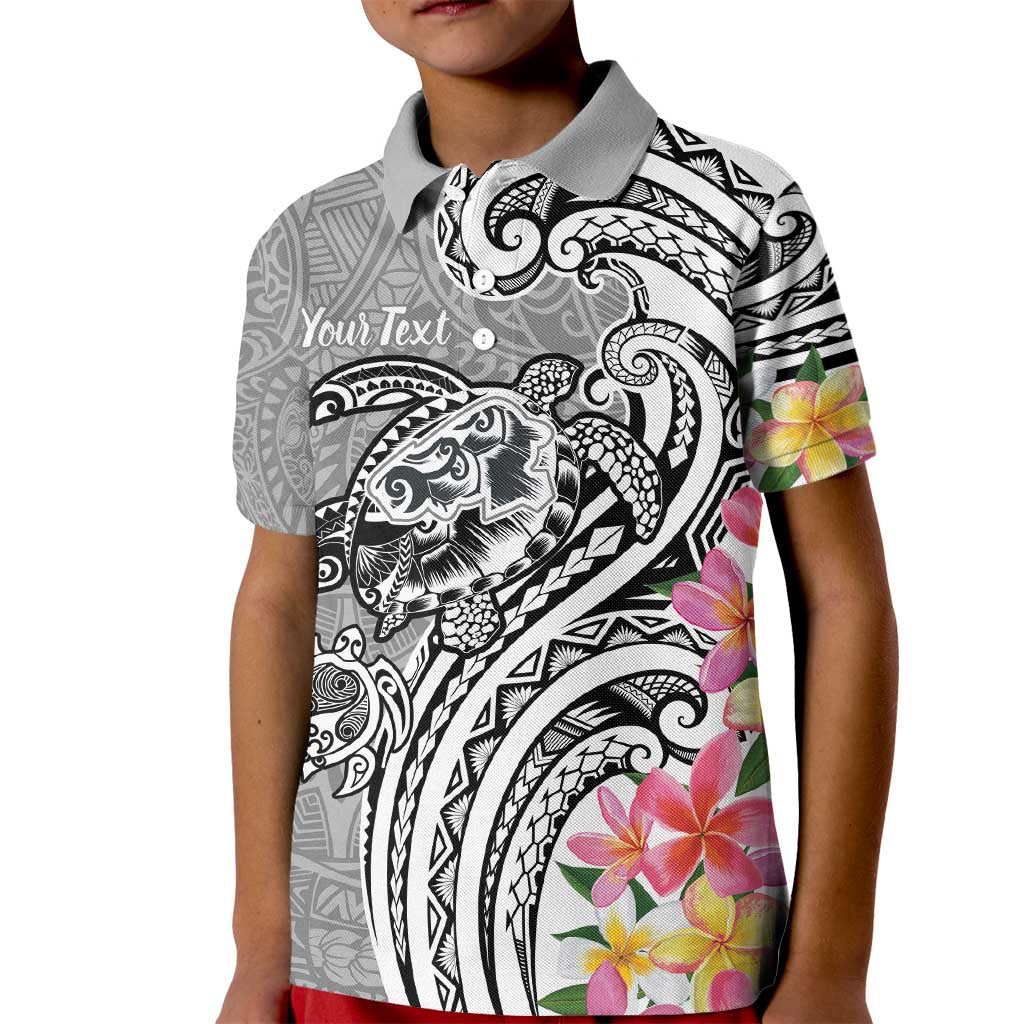 Aloha Kahoolawe Island Personalized Kid Polo Shirt Ashen Dreamy Turtle